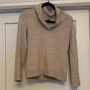 Sarah Spencer Beige Cowl Neck Sweater